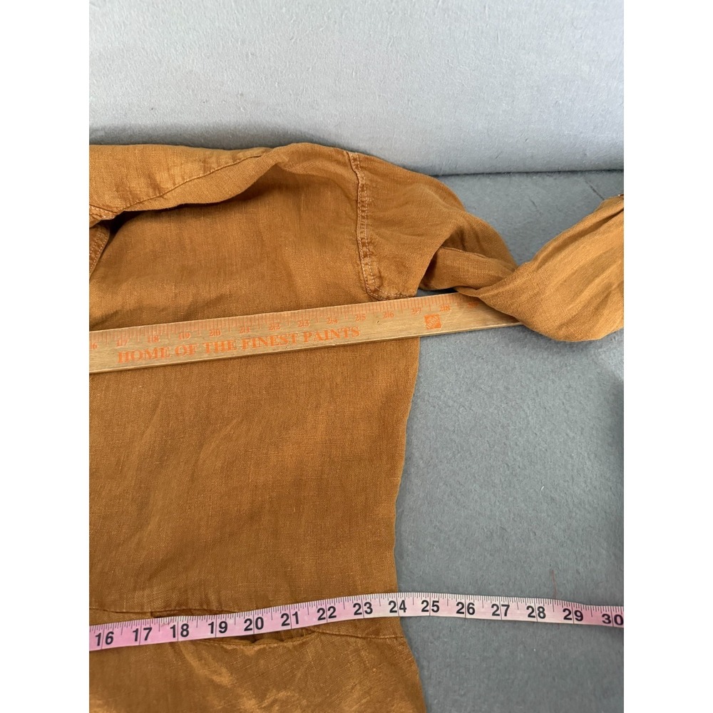Zara Dress Womens S Tunic 100% Linen Lagenlook Desert Minimalist Coastal Grandma - Picture 9 of 12